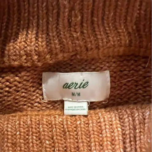 Aerie  Warm Rust Mock Neck Sweater size medium - Image 11