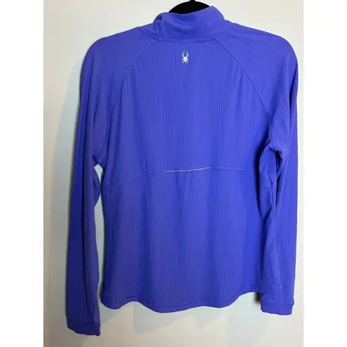 Spyder Women Size Large L 1/4 zip Athletic Pullover Quarter Zip Purple