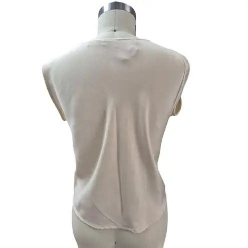 2 Piece Shamask 100% Silk Wide Leg Pant Set Champagne Ivory Sz 1 (M) Size M