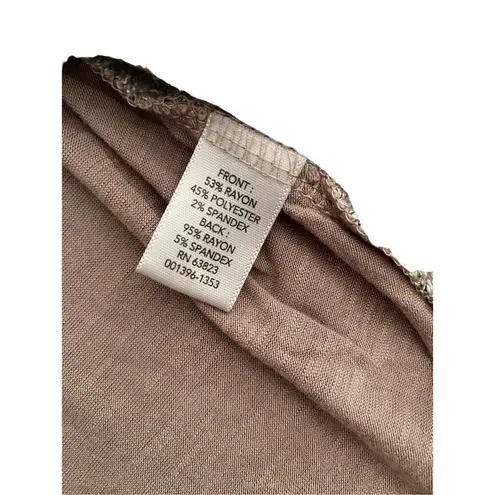 Cj Banks Wide Strap Sweater Tank Top Formal Career Workwear Tan Size XL