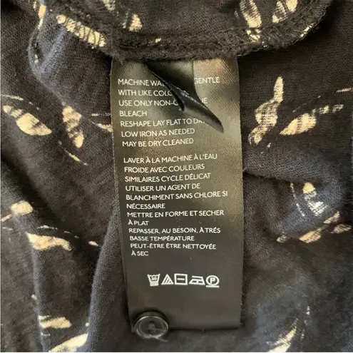 Maeve Anthropologie Winona Black Babydoll Tunic Top S