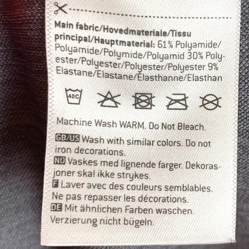 Kari Traa Kristina Capri Leggings Ribbed Silicone Waistband Gray Size Medium