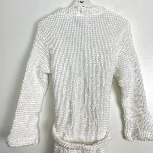 SLOWTIDE Guild Waffle Robe in White Size Large / X