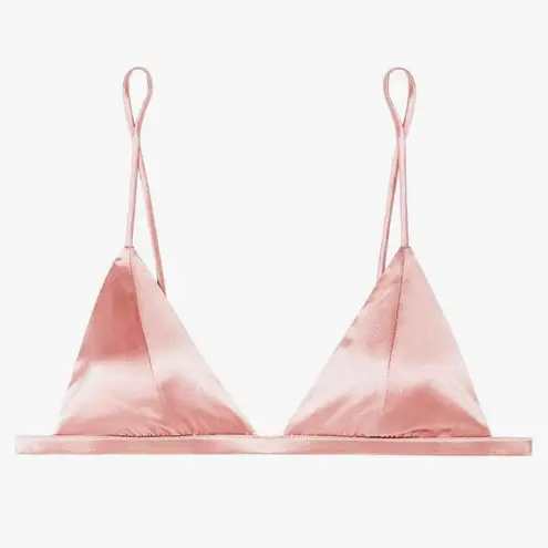 Triangle Bralette Soft Cup Wireless Bra NWOT Pink