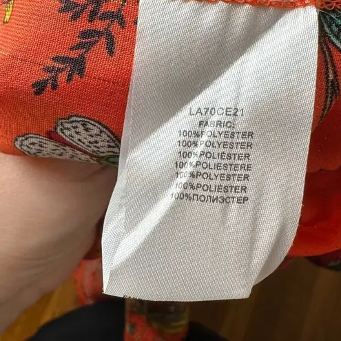 Molly Bracken Floral Ruffle Cutout Maxi Dress L | Coastal Beach Resort Vacation