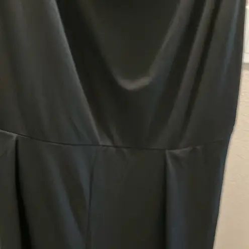 Cider Black Jumpsuit with Wide-Leg Silhouette and cowl-Neckline