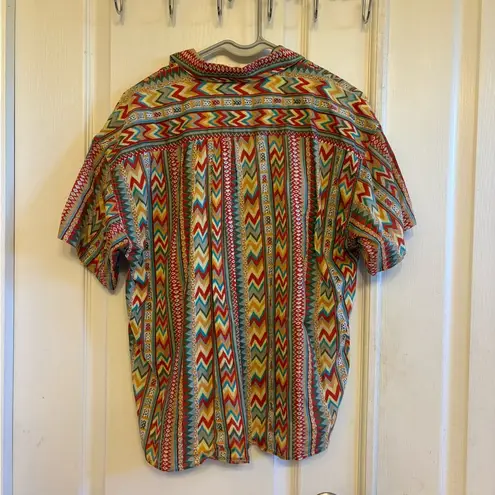 United Colors Of Benetton Vibrant Red and Yellow Casual Shirt