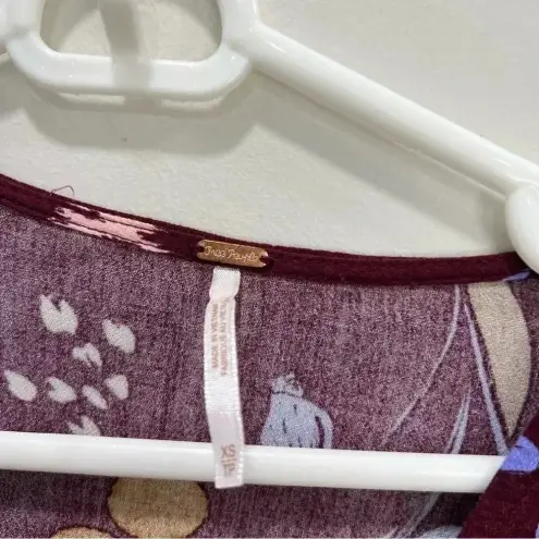 Free People  Bella Floral Printed Tunic Top xs