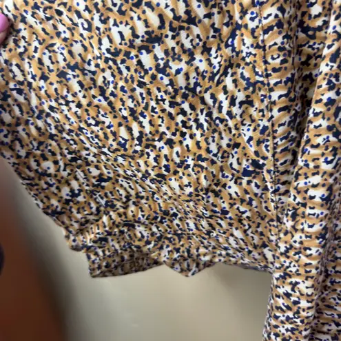 Ellen Tracy Linda Allard for Silk Blouse Top Button Down Size 12 Pockets