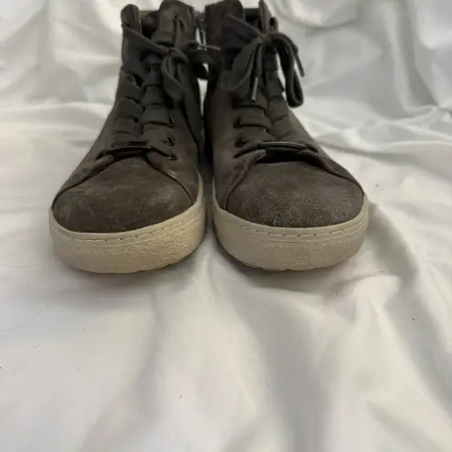 Like New Hartjes XS Bandy Grey Lace Boot with Side Zip Gray Size 9