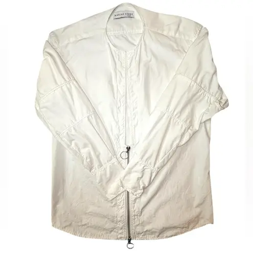 Marine Serre Jacket Lightweight 1/2 Zip Up 100% Cotton Minimalist Large