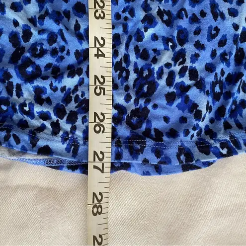 Jessica London Plus Size stretch Knitt Leopard Blue Top sz 18/20