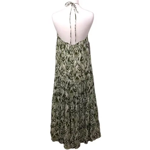 MISA Los Angeles Andromeda Dress Spring Ikat Print Large NWT