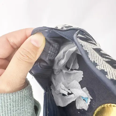 Michael Kors Womens Size 6.5 Keaton Navy‎ Blue Signature Slip On Sneakers