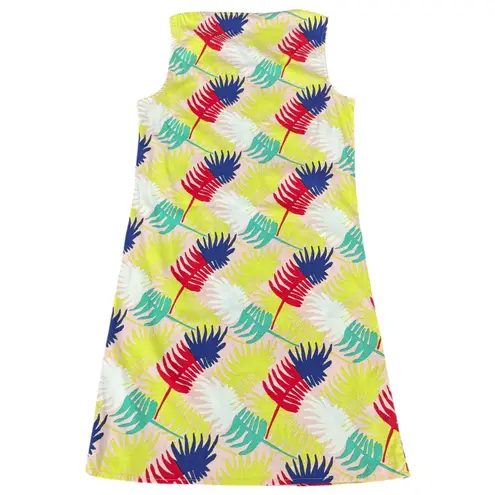 Marine layer Verdure Dress Size XS Sleeveless Colorful Palm Leaf Tropical Print