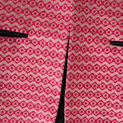 Scotch & Soda Women's Red Pink Patterned Workwear Jacquard Blazer Size S