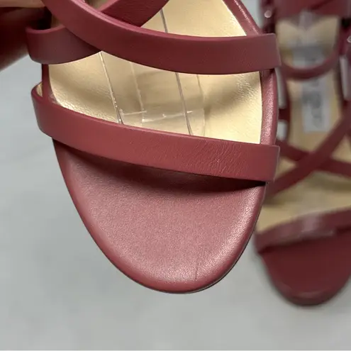 Jimmy Choo NEW Monica 100 Harness Leather Platform Sandal Heels Sexy Designer 35