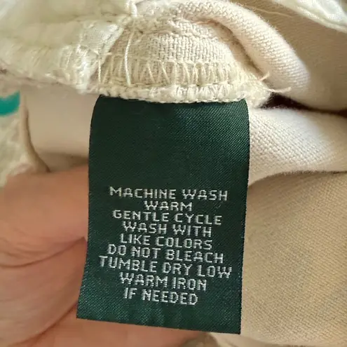 LRL Lauren Jeans Co. Ralph Lauren Multicolor Floral Modern Straight Ankle Size 8 Pink