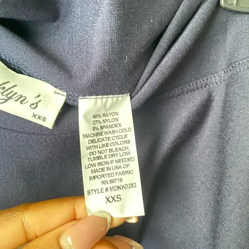 Brooklyn's sz XXS navy flare vintage style mini skirt Blue