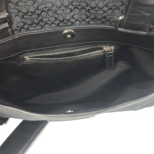 Coach  Unisex Hudson Commuter Signature Briefcase Laptop Travel‎ Bag Black