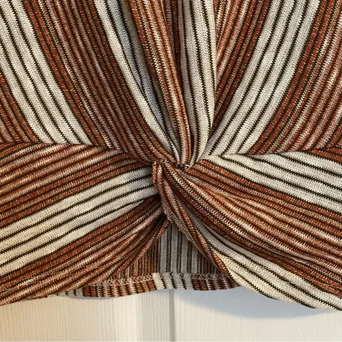 W5 NWT Anthropologie Multi-colored Striped Sleeveless Tie Front Knit Tank Top