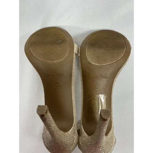 Dream Paris Womans Dream Pairs Karrie Strappy Stiletto Formal Sandals 6.5 Gold Open Toe