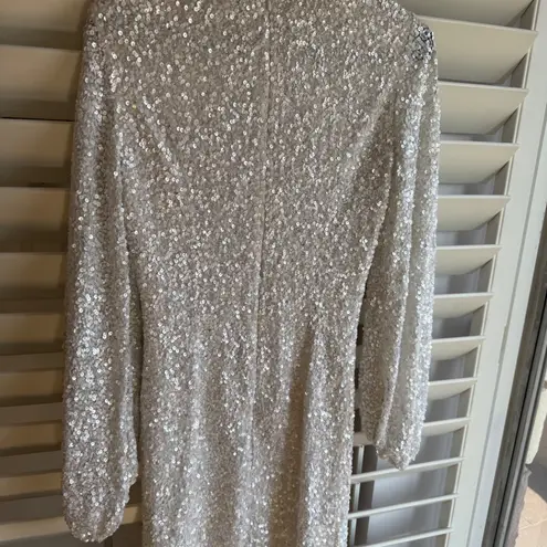 BHLDN dress size 2 GOLDIE sequin white dress