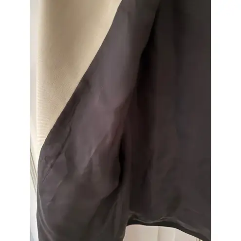 Doncaster Black Cream Collar Blazer Jacket 100 Wool Size 8