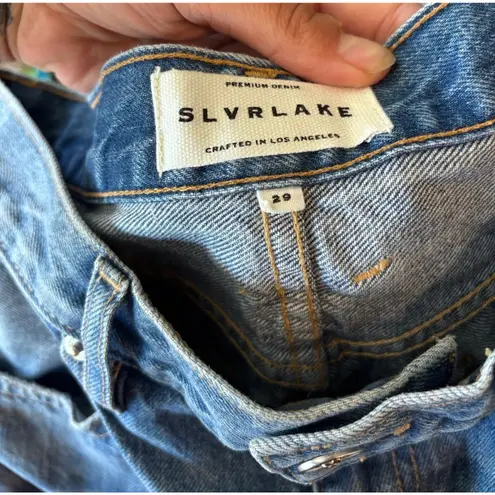 Slvrlake London Crop Jeans Ever After Wash Blue Size 29