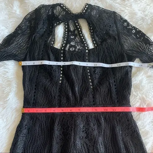 Alexis Annora Lace Cutout Black Romper Size Small