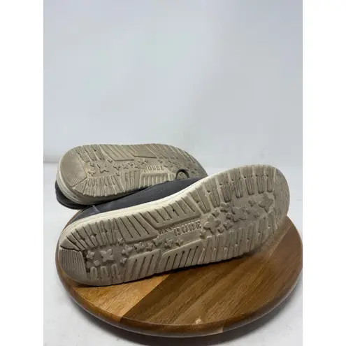 Hey Dude Wendy Chambray Off Black Slip On Loafer Shoes Size 9 Womens