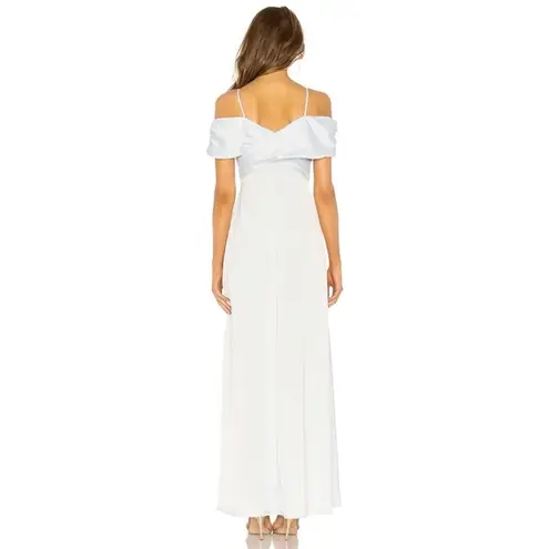 LPA / Revolve Shirred Cross Front Gown in Powder Blue