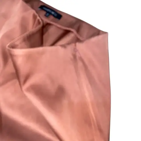 Lafayette 148 New York Stanton Bi-Stretch Sateen Mauve Ankle Trouser Pants Sz 14