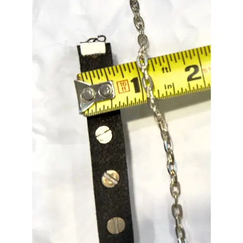 Choker & Skull Pendant Necklace Set – Alternative Y2K Emo Jewelry Goth Spike Black