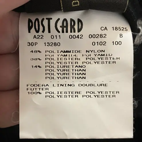 Vintage Post Card Womens Black Flared Ski Pants, Size 8