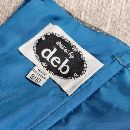 VTG Dresses by Deb Ball Gown Prom Dress Womens 9/10 Blue Pick Up Skirt Fairycore