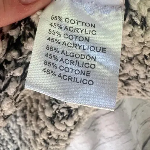 Young Fabulous and Broke  Long Sleeve Gray and White Open‎ Front Duster Size M/L