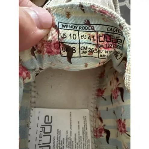 Hey Dude Wendy Rodeo Cactus Embroidered Slip-on Women’s Shoes Size 10