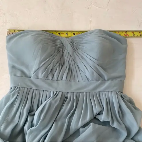 Jenny Yoo Annabelle Convertible Tulle Column Dress Dusty Blue Size 10