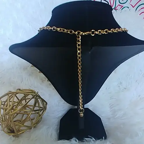 Unique Blue Flower Gold Leaf Statement Necklace Set