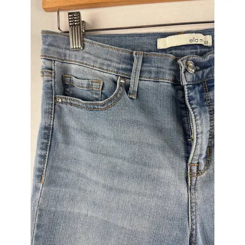 Ella Moss Womens Light Blue Slim Fit Jeans Size 4 Mid-Rise Denim Comfortable Eve