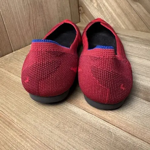 Rothy's The Point Flats Slip On Pointed Toe Retired Red Camo Knit Women Size 7 US