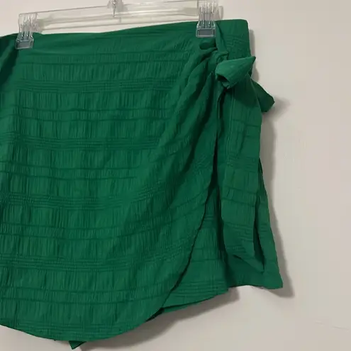Grethe Green Wrap Skort