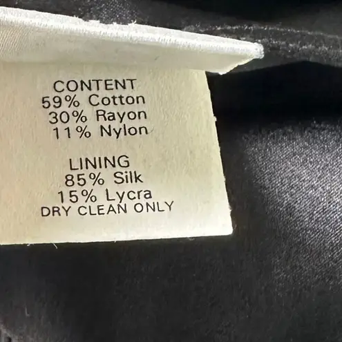 Monique Lhuillier Black Lace Floral Lined A-line Skirt Women Size 12 | 42-4