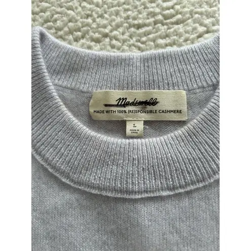 Madewell  Responsible Cashmere Crewneck Sweater Vest Heather Gray Size L
