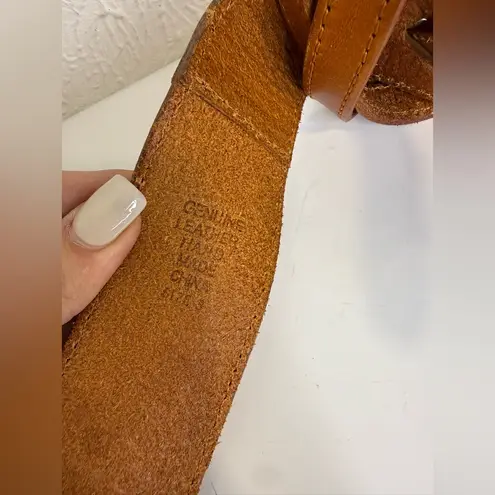 Linea Pelle Tan Leather Waist Belt Size Small VGUC