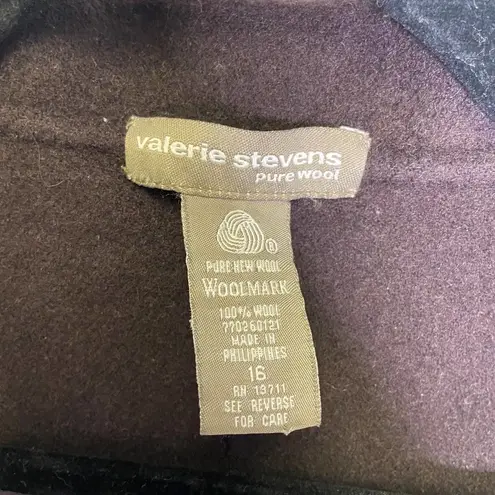 Valerie Stevens Valerie Steven’s | Pure Wool Zip Up Coat 16 Womans