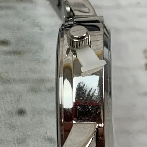 Bulova TFX by Silver-Tone Stainless Steel Watch 36t117 Crystal Markers