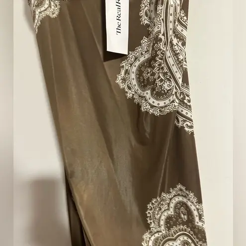 Zimmermann authentic printed paisley adjustable strap slip dress nightgown satin