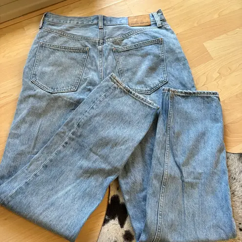 DENIM FORUM The Boyfriend High Rise Loose Jeans Size 28 Blue
